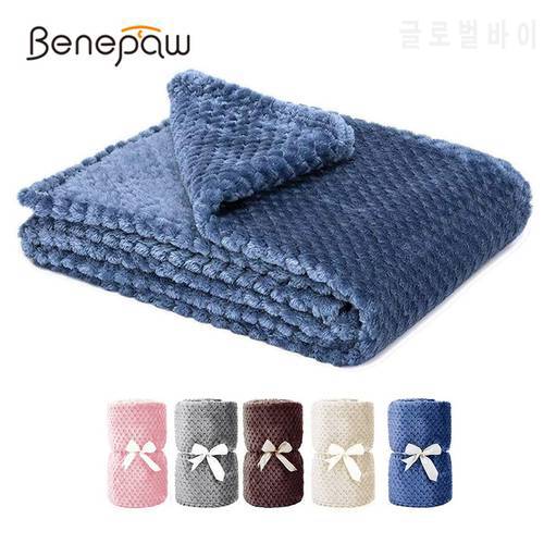 Benepaw All-season Fluffy Dog Blanket Comfortable Puppy Throw Pet Blanket For Small Medium Large Dogs Cats Mat Machine Washable