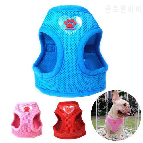 Breathable Dog Harness Soft Mesh Pet Harness Vest for Small Medium Dogs Yorkie Chihuahua Bulldog Dog Breast&39s Band Adjustable