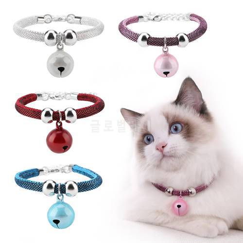 Pet Cat Collar Cute Japanese Style Pet Collars With Bells Adjustable Nylon Collar For Small Dogs Kitten Pet Cats