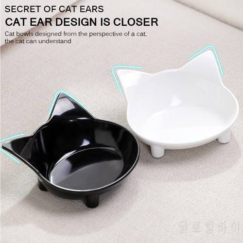 Cat Bowl Cute Pet Supplies Candy Color Plastic Dog Bowl Feeding Water Food Puppy Feeder Cat Dog Bowls Pet Cat Feeding Supplies