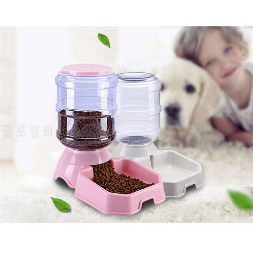 new 3.8L large-capacity plastic automatic feeder Dog Cat Drinking Bowl Cat Feeding Large Capacity Dispenser Pet Cat Dog for pet