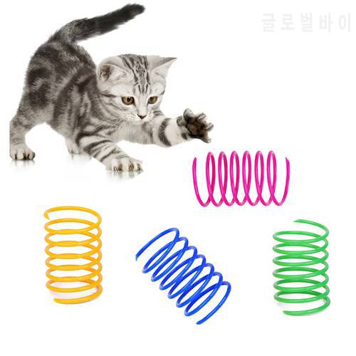 4PCS Funny Pet Toys Cat Spring Toy Creative Cat Interactive Toy Pet Play Toys For Cats Kitten Pet Interaction Supplies