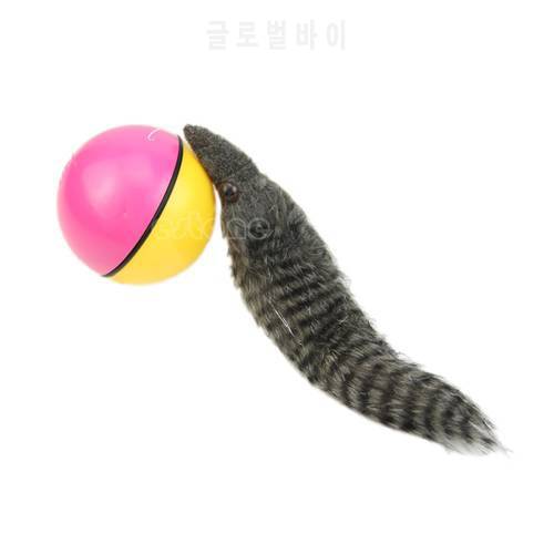 Beaver Weasel Rolling Motor Ball Pet Cat Dog Kids Chaser Jumping Fun Moving Toy