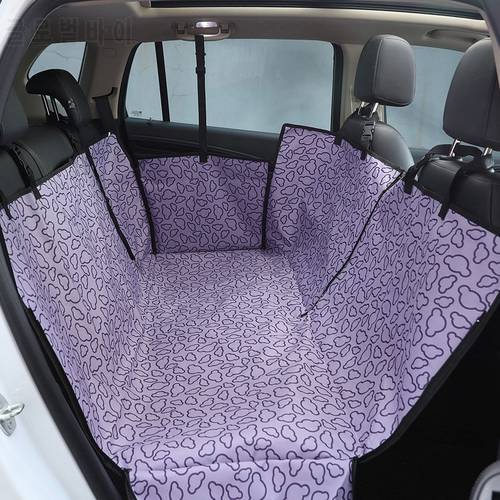 Oxford Waterproof Pet Carrier Dog Car Seat Back Seat Cover Hammock For Puppy Animal Travel Transporter Print Pattern Mat For Cat