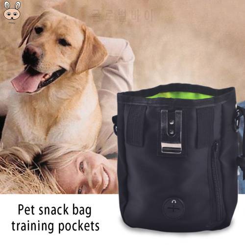 Detachable Dog Training Treat Bags Doggie Pet Feed Pocket Pouch Puppy Snack Reward Waist Bag Snack Bag Training Behaviour Aids