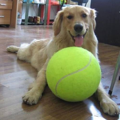 24CM / 9.5inch Giant Tennis Ball For Pet Chew Toy Big Inflatable Tennis Ball Signature Mega Jumbo Pet Toy Ball Outdoor Cricket