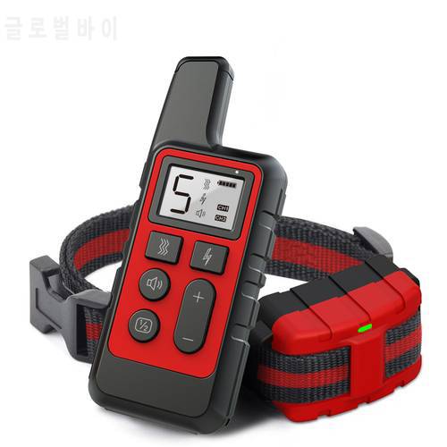 500M Remote Electric Pet Dog Training Collar Waterproof Rechargeable Training Dogs Collars Shock Vibration Sound