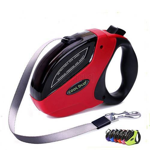 Pet Automatic Extending Dog Leash 5M 50KG ABS Retractable Traction Rope Luxury Walking Lead Roulette For Large Medium Small Dogs