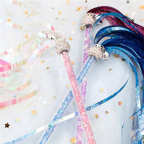 1pc Colorful Rod Cat Wand Toys Cat Teaser Wand Lovely Glitter Crinkle Tassel Cat Teaser Toy Cat Interactive Toy Pet Supplies
