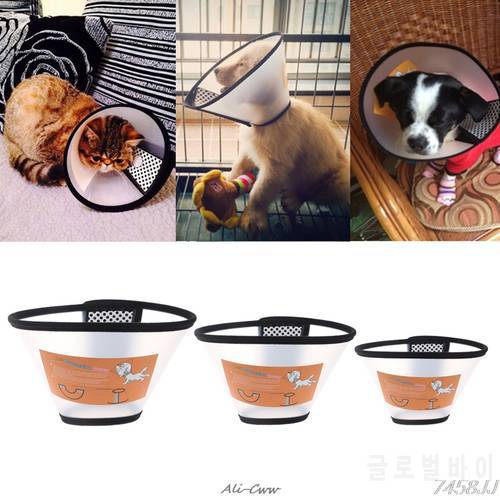 Pet Dog Cat Elizabethan Collars Wound Healing Remedy Recovery Protective Collar Collars Goods Cone E- Collar For Dogs Cats