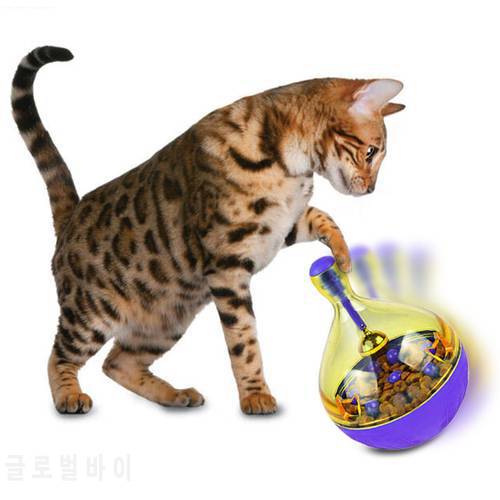 Increase IQ Cat Food Feeders Ball Pet Interactive Toy Tumbler Egg Smarter Cat Dogs Playing Toys Treat Ball Shaking for Dogs