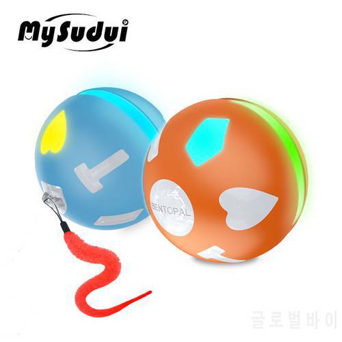 Pet Electric Cat Rolling Ball Toy Usb Led Ball Cat Toys Intelligence Jumping Ball Dog Toy Interactive Automatic Juguete Gato