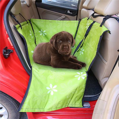 Sunflower Pet Dog Cat Waterproof Car Seat Cover Mat Blanket Rear Back Pets Hammock Cushion Protector Car Mat Supplies