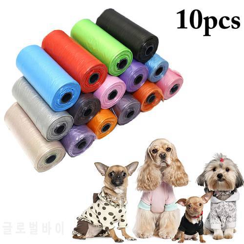 10 Rolls/150 Pcs 200pcs Degradable Pet Dog Waste Poop Bag With Printing Doggy Bag Pet Waste Clean Poop Bags Dropshipping