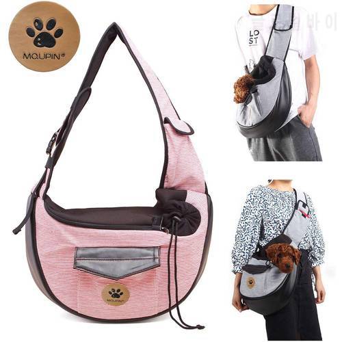 Pet Travel Bag Small Dog Cat Sling Carriers Hands Free Pet Puppy Reversible Pet Bag for Puppy Small Dogs and Cats