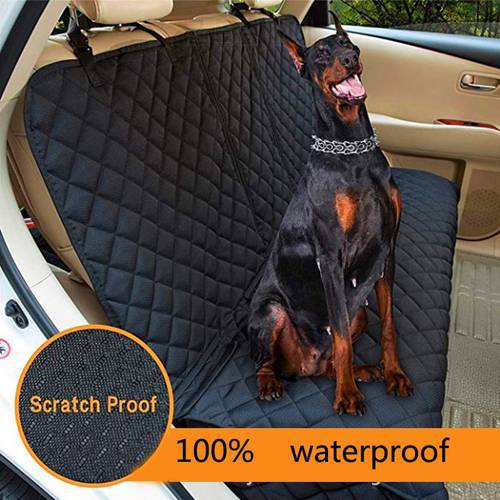 Dog Car Back Seat Cover Car Mat Pet Dog Carrier Cars Rear Waterproof Seat Mat Cushion Protector Mat Non-slip Folding