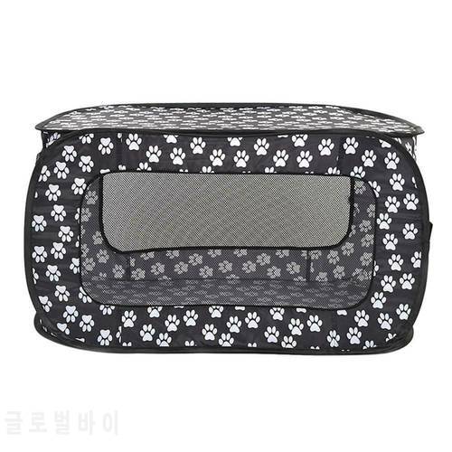 Portable Folding Pet Tent Dog Cage Playpen Fence Puppy Kennel Pet Cat Dog Play Tents Tunnel Rectangular Breathable Dog House