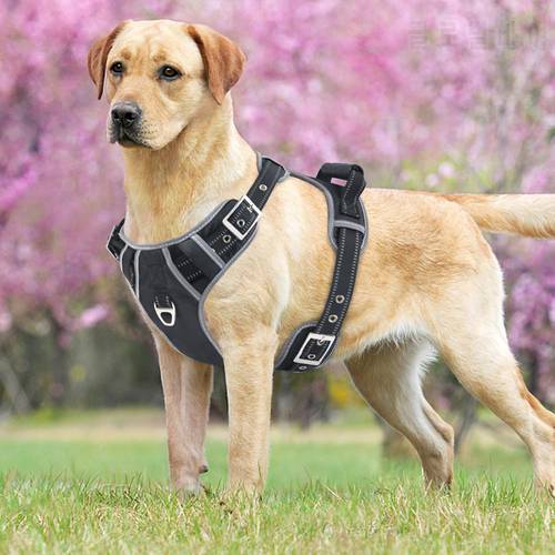 Big Dogs Harness Jacket Collar for Large Dog Leads Adjustable Pet Vest Walking Lead Leash Harnesses for Dog Supplies