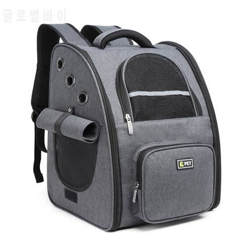 Cat Backpack Portable Breathable Dog Carrier Backpack Travel Pet Bag for Larger Cats Small Dogs Foldable Pet Backpack Handbag