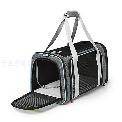 Breathable Dog Bag Travel Portable Dog Carrier for Small Dogs Airline Approved Pet Carrier Bag Cat Bag Outdoor Carry Tote Folded