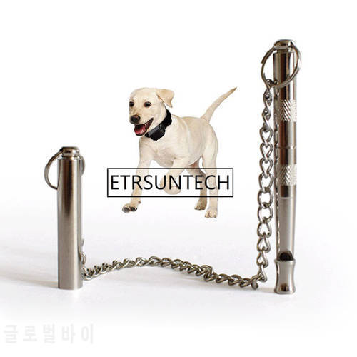 50pcs Long Brass Pet Whistle Can Adjust Sound Waves Dog Whistles Dogs Train Whistle Pet Supplies