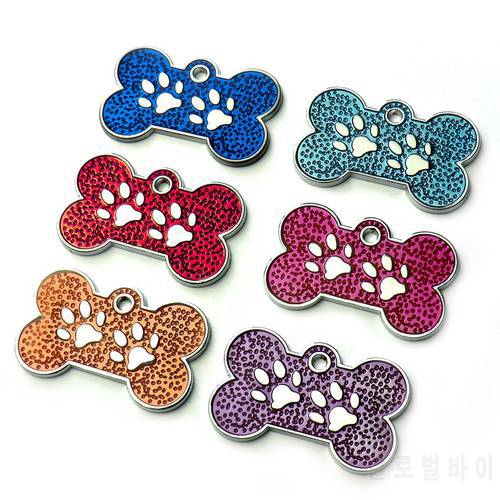 New Bone Identity Card 20pcs Personalized Dog ID Tags Supplies Customized Laser Cat Puppy Name Phone Pet ID Tags Dog Accessories