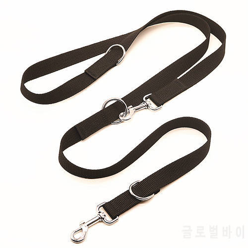 Multifunctional Dog Leash Double Head two dog Lead Adjustable Dogs Training running Leashes Long Short pet Leads Tied dog rope
