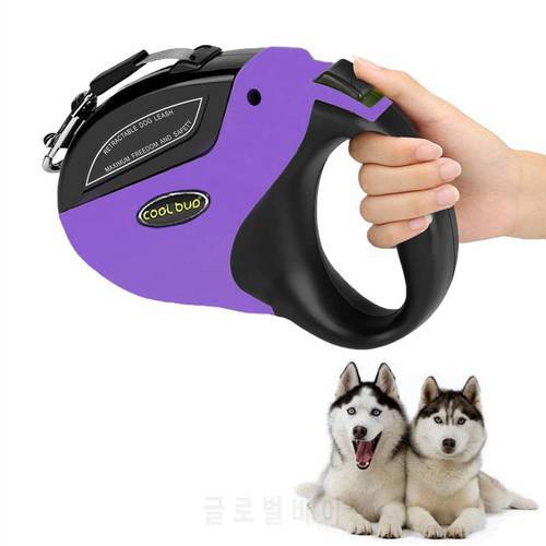 Retractable Dog Leash Anti-Slip Pet Walking Jogging Training Leash for Small Medium Large Dogs Up to 110lbs Roulette For Dogs