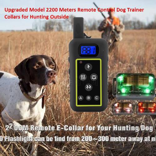 JANPET 2200 YD Remote Dog Training Shock Collar Hunting Pet Trainer Collars Waterproof Rechargeable for Medium/Large Dogs