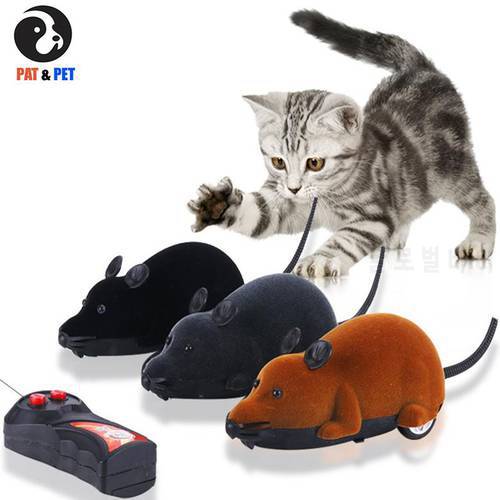 New Cat Toy Wireless Remote Control Mouse Electronic RC Rat Mice Toy For Pet Cat Dog Toy