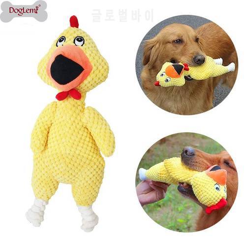 Screaming Chicken Squeeze Sound Toy Pets Dog Toys Product Shrilling Decompression Tool Squeak Vent chicken Toy 3 Size