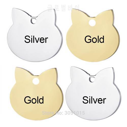 Wholesale 100pcs cat dog ID tag dog Collar stainless steel pendant Bone Necklace Collar plate Puppy cat collar accessory