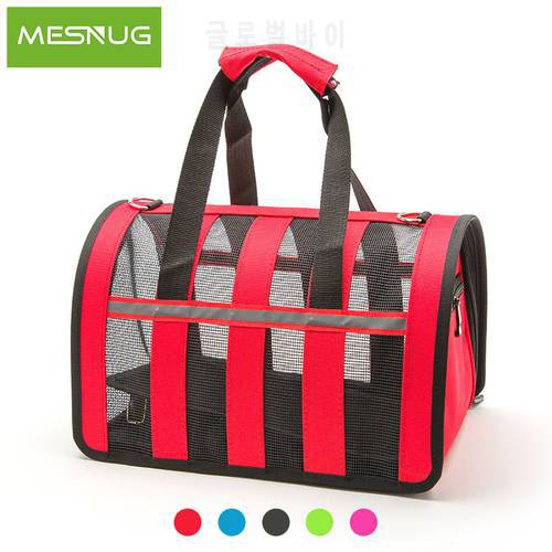 MESNUG Fashion Breathable Cat Carrier For Kitten Durable Adjustable Nylon Puppy Pet Travel Carrying Bag Handle Shoulder Strap