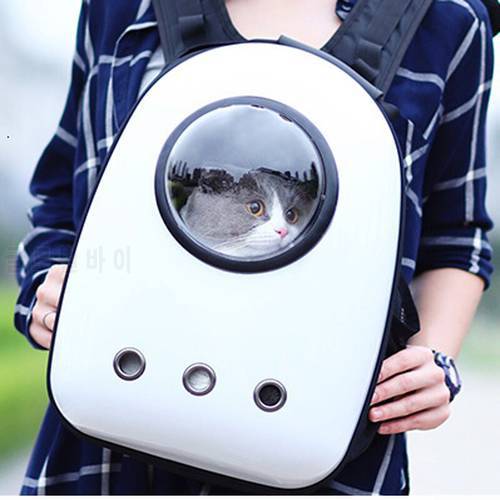 Pet Dog Cat Backpack Travel Cats Carrier Double Shoulder Bag Space Capsule Backpack Bag Small Pet 6kg Handbag Carrying Outside