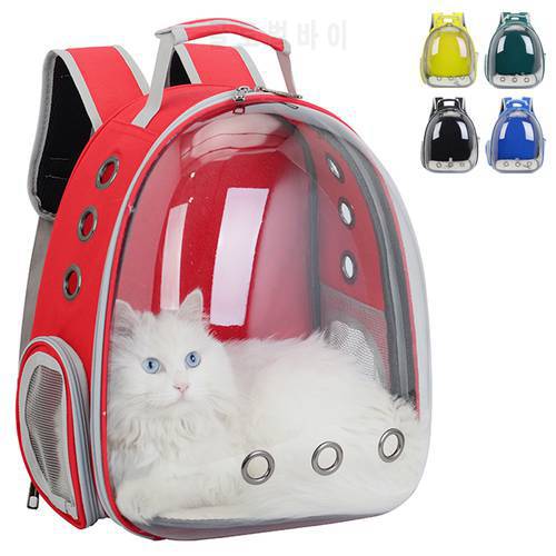 Pet Cat Travel Bag Breathable Transparent Space Carrier Bags Portable Outdoor Backpack Box Cats Cage Puppy Small Dog Back Pack