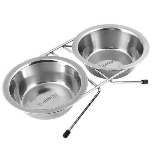 Stainless Steel Dog Bowl Pet Feeding Bowls for Cats or Drinking Fountain Dog Feeding Feeder Water Container Food Dogs Feeder