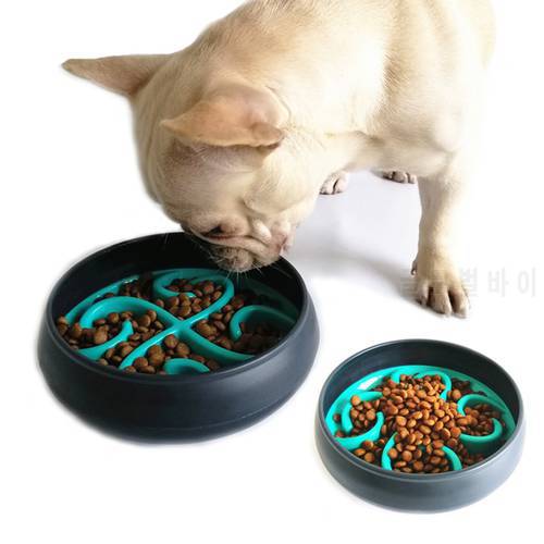 Dog Bowls Slow Feeder Fun Slow-Feeding Interactive Bloat Stop Dog Bowl for Food Large Capacity Healthy Eating Roly-Poly Design