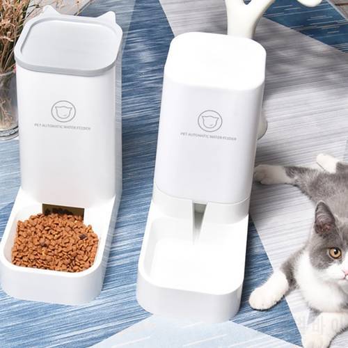 &2 Pieces/set Cat Feeding Bowls for Dog Automatic Feeders Dog Water Dispenser Fountain Bottle For Cat Bowl Feeding And Drinking