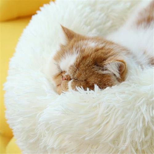 Cat Bed Washable Pet Dog Bed Dog Round Breathable Lounger Sofa Cat Bed For Cat Dogs Super Soft Plush Pads Dogs Mat House