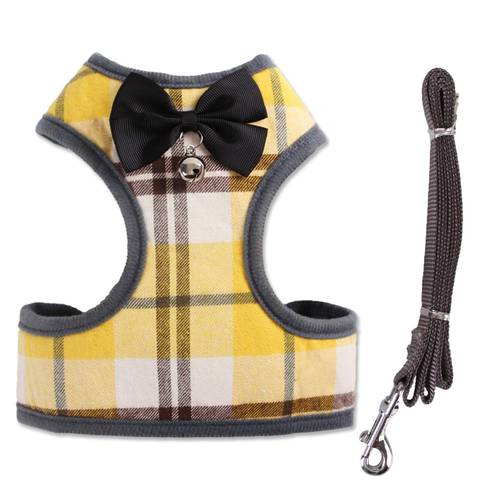 Soft Mesh Dog Cat Harness Set Breathable Puppy Vest For Small Pet Medium Dogs Yorkie Teddy Party Walking Lead Leash Belt Sets