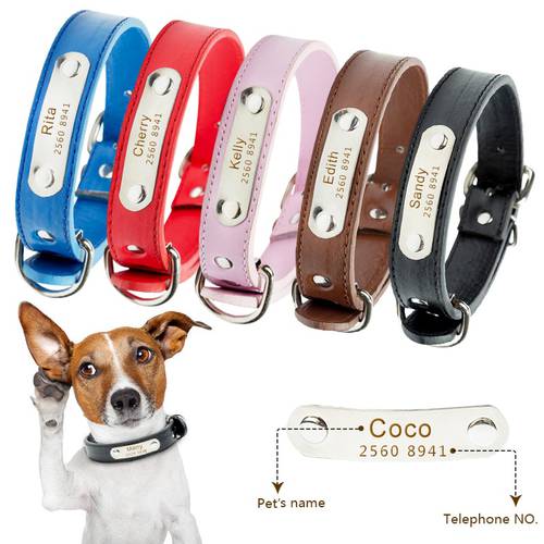 Free Engrave Customized Dog Collar Personalized ID Collar Engrave Name Phone Number Free Engraving For Puppy Chihuahua 30
