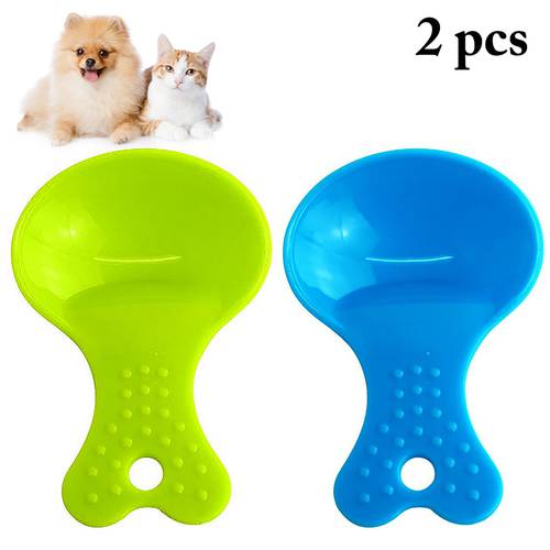 2PCS Pet Food Scoop Environmentally Friendly And Durable Plastic Creative Assorted Dog Food Spoon Pet Feeding Supplies