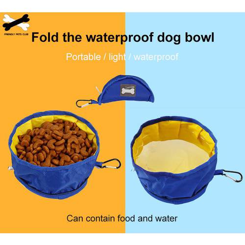 Dog Bowl Portable And Fortable Dog Travel Collapsible Bowl Dyal-use Water And Food Capacity 1.1L Fit Large Medium Small Pet