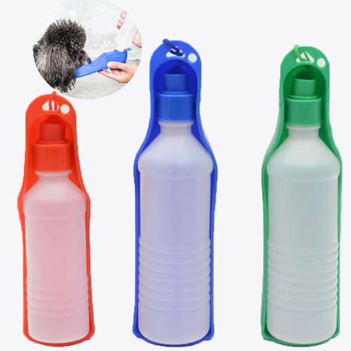 250/500ml Dog Water Bottle Pet Folding Drinker Dog Cat Outdoor Portable Drinking Feeder Travel Drinking Bottle Bowl For Dogs 4