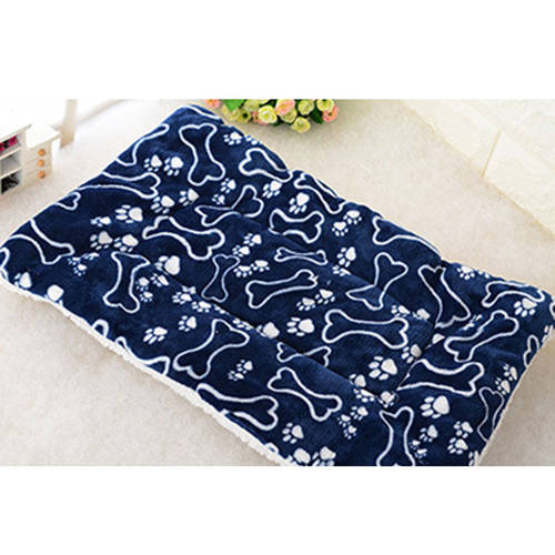 Pet Soft Blanket Winter Dog Cat Bed Mat Warm Sleeping Mattress Small Medium Dogs Cats Coral Fleece Blanket Pet Supplies Cat Bed