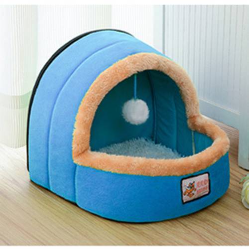 4 Colors Soft Polar Fleece Dog Beds Winter Warm Pet Heated Mat Small Dog Puppy Kennel House for Cats Sleeping Bag Nest Cave Bed