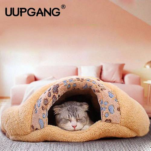 Pet Products Warm Soft Flannels Cat House Pet Mats Sleeping Bag Lovely Hamburger Puppy Cushion Rabbit Bed Dog Kennel Cat Bed