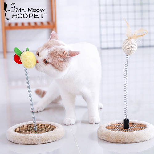 Hoopet Cat Scratch Toy Wand Charmer Toy For Cats Funny Interactive Catcher Toy Pet Training Playing Toy