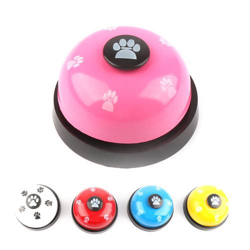 Toy Footprint Ring Small Funny Dog Training Called Pet Call Bell Dinner Puppy