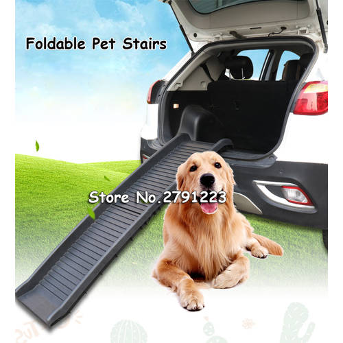 Portable Pet Dog Car Step Stairs Ladder Plastic Pet Stairs Steps Indoor/Outdoor Ladder Foldaing Stair for SUV Truck or High Bed